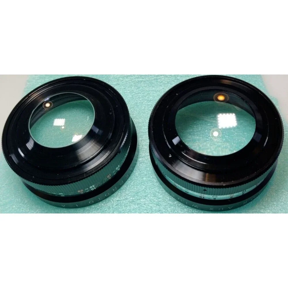 Set Of 2 Yashica Yashikor AUX Wide Angle & Telephoto 1:4 S007 & S008 Lens W/Case